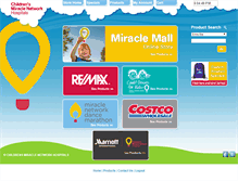 Tablet Screenshot of miraclemall.childrensmiraclenetworkhospitals.org